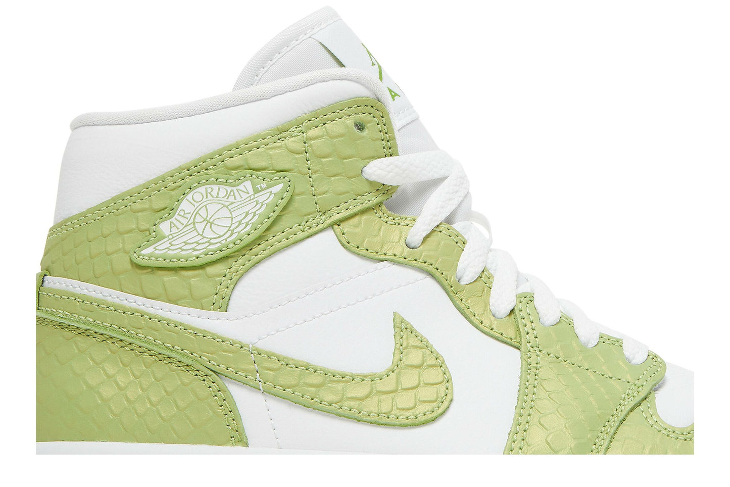 ( Women ) Air Jordan 1 Mid SE Green Python DV2959-113