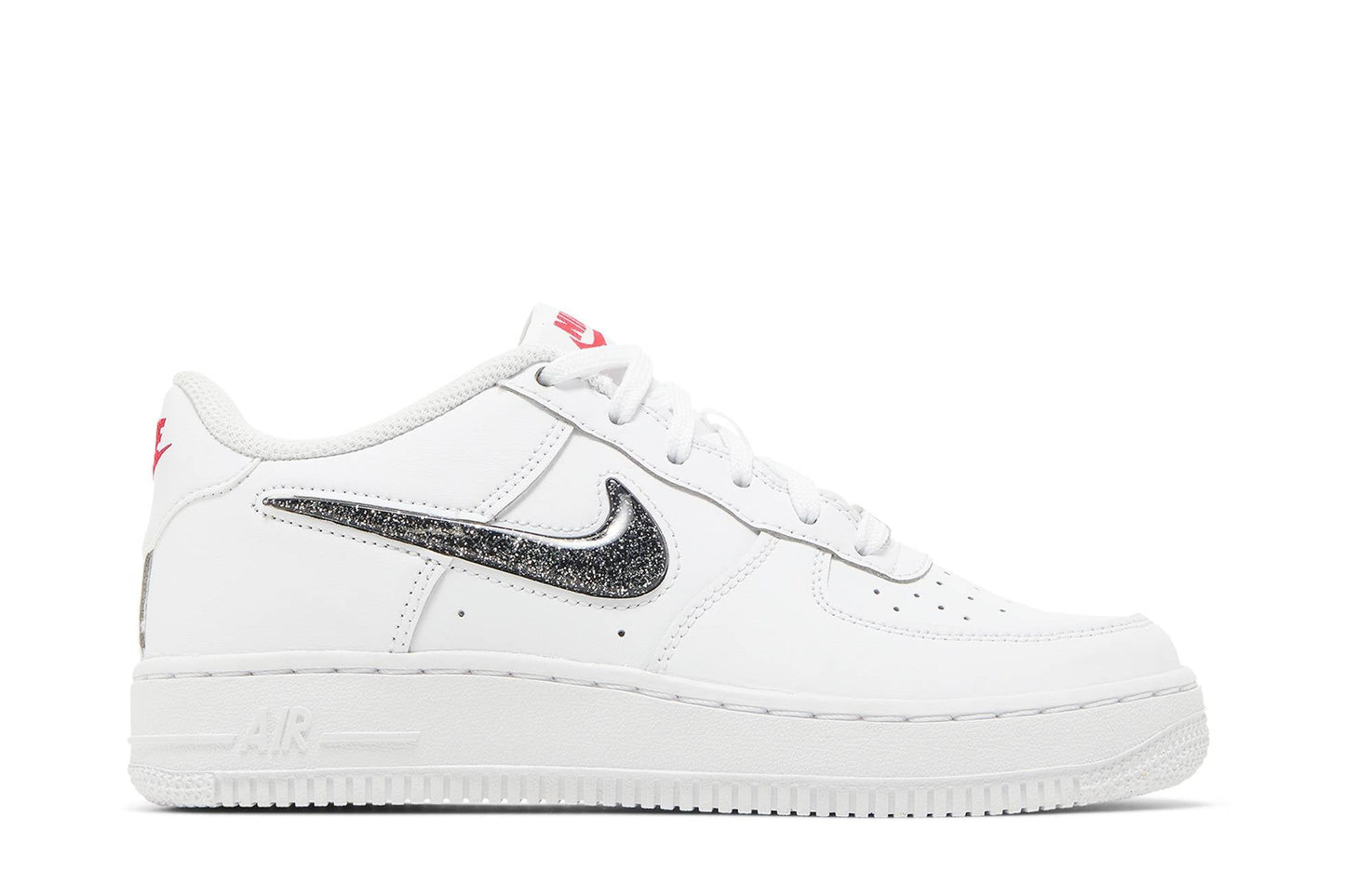 ( Grade School ) Nike Air Force 1 Low LV8 'White Metallic Silver' DC9651-100