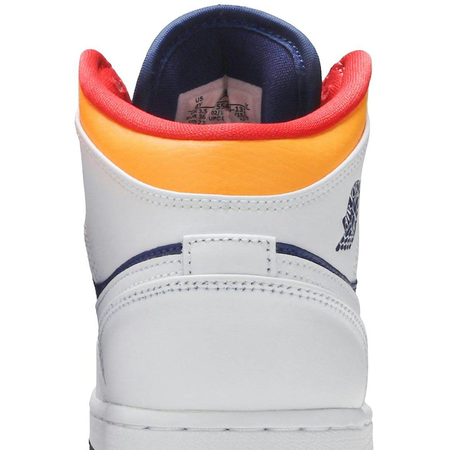 ( Grade School ) Air Jordan 1 Mid 'White Deep Royal Blue' 554725-131