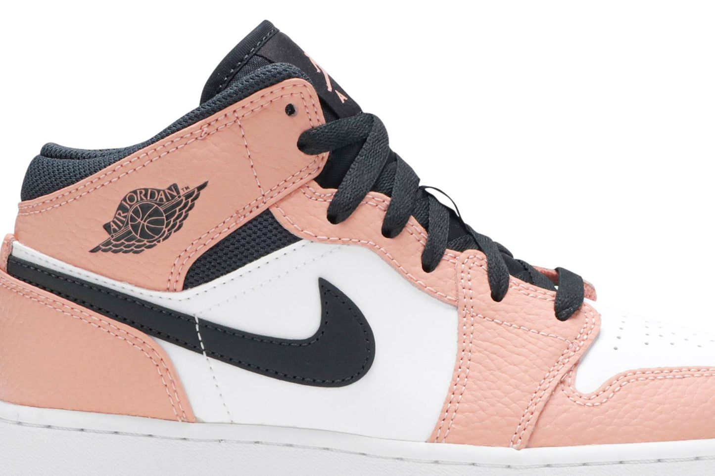 ( Grade School ) Air Jordan 1 Mid 'Pink Quartz' 555112-603