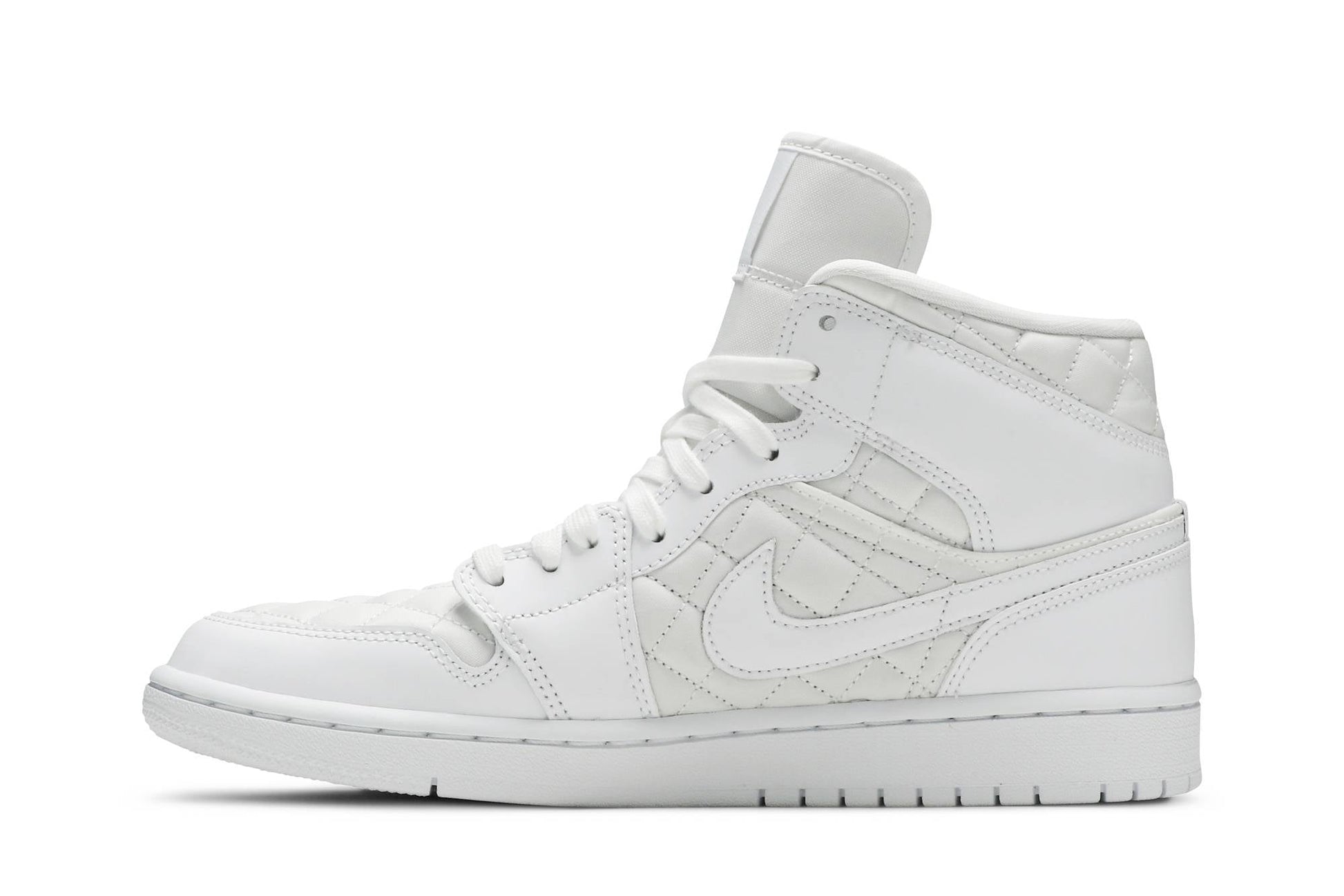( Women ) Air Jordan 1 Mid SE White Quilted DB6078-100