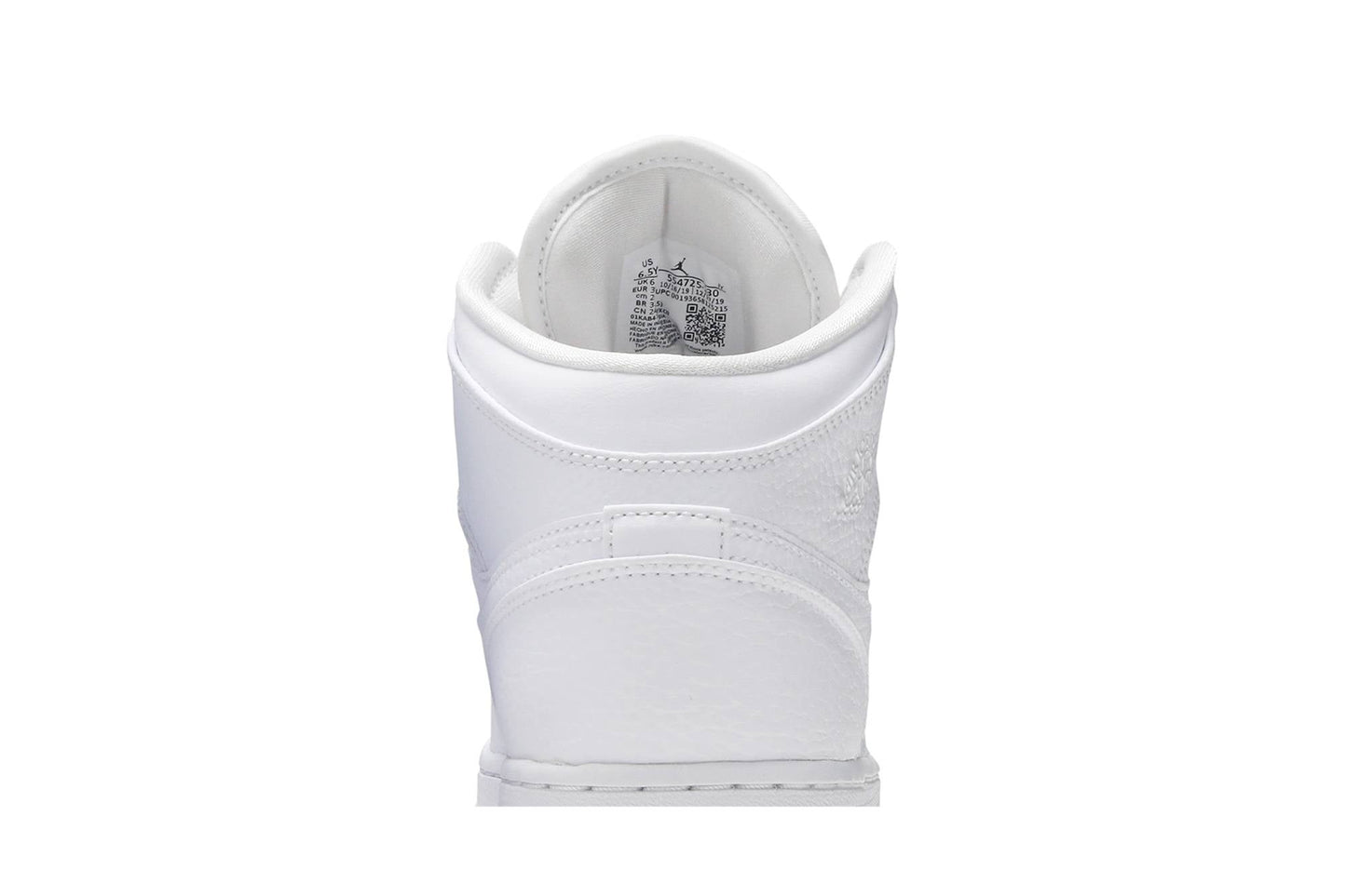 ( Grade School ) Air Jordan 1 Mid 'Triple White' 554725-130