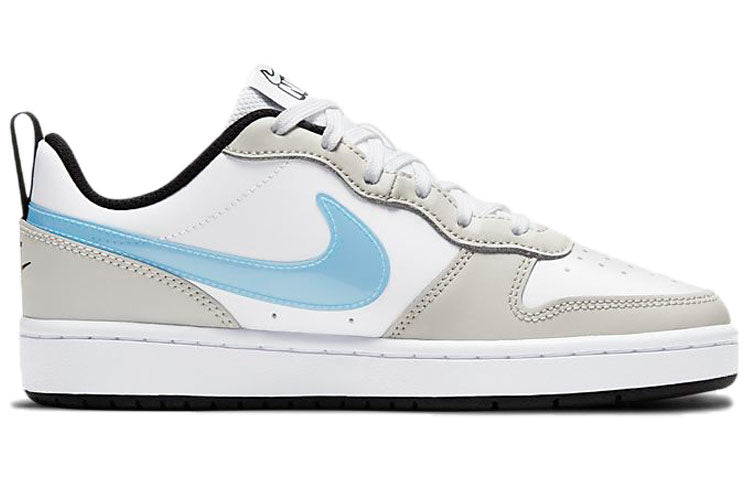 ( Youth ) Nike Court Borough Low /Blue/Grey White CW1624-100