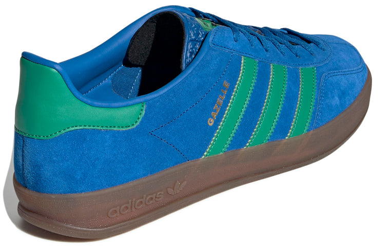 ( Women ) Adidas Originals Gazelle Indoor Blue Green EE5735