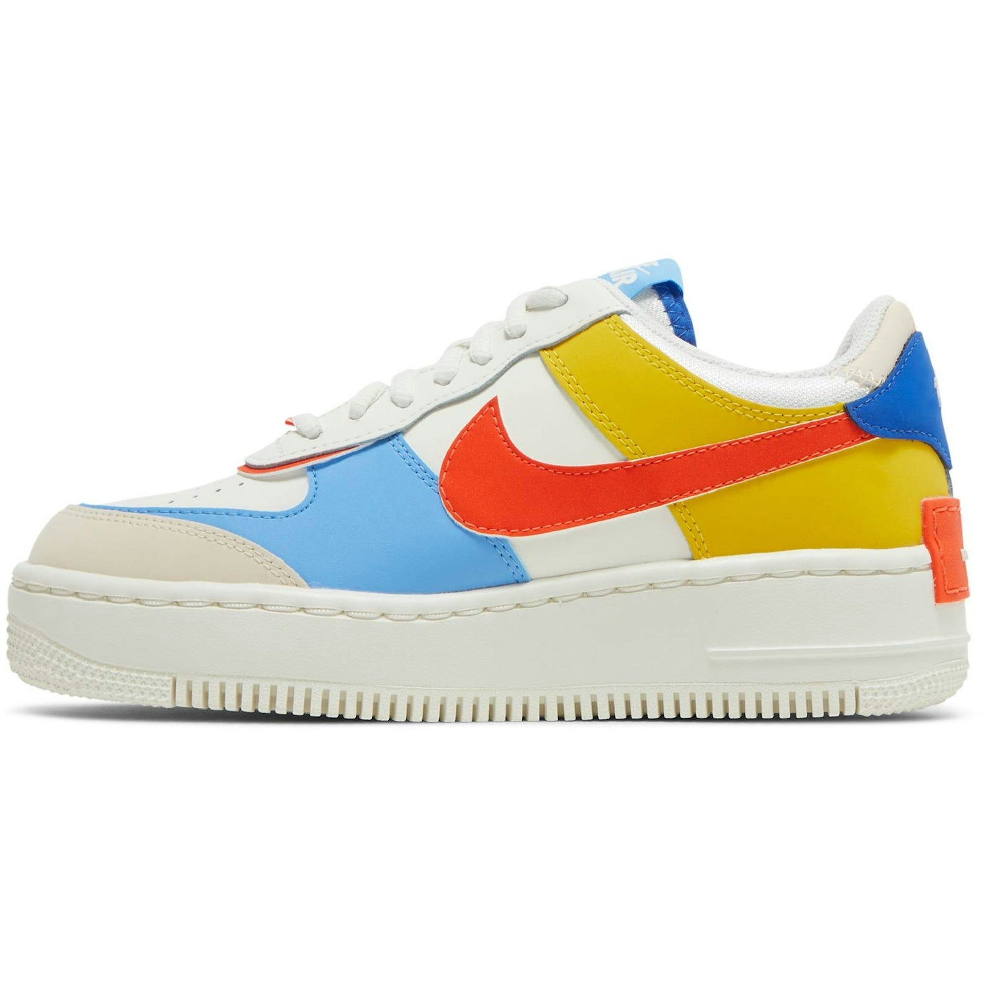 ( Women ) Nike Air Force 1 Low Shadow 'Sail Game Royal Rush Orange University Blue' CI0919-115