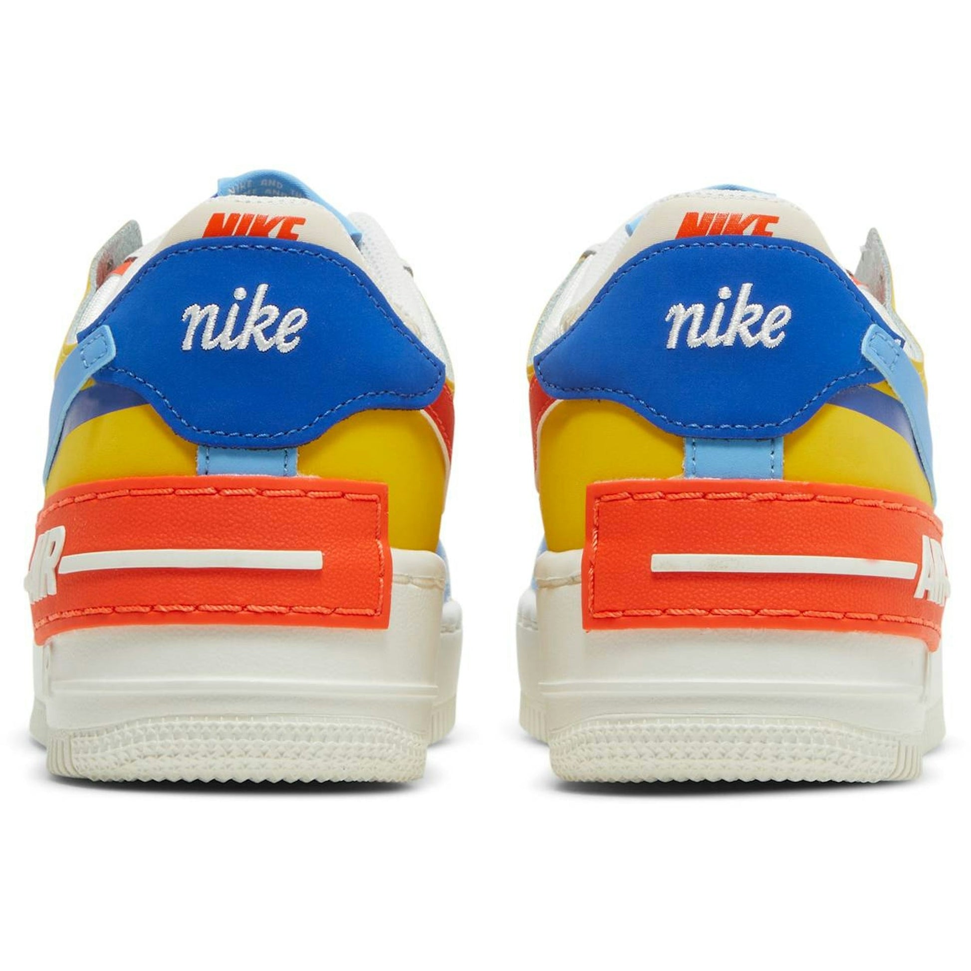 ( Women ) Nike Air Force 1 Low Shadow 'Sail Game Royal Rush Orange University Blue' CI0919-115
