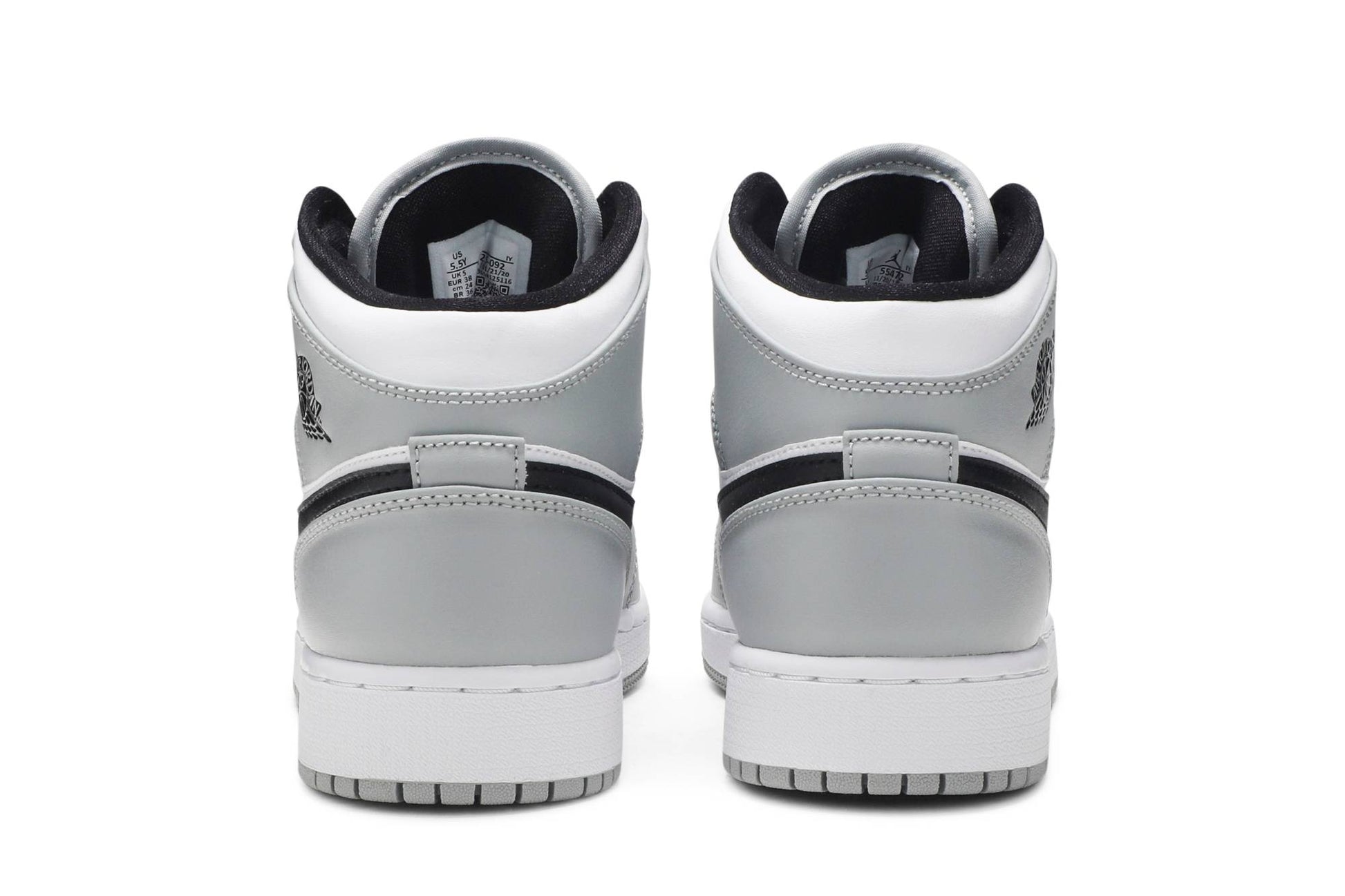 ( Grade School ) Air Jordan 1 Mid 'Light Smoke Grey' 554725-092