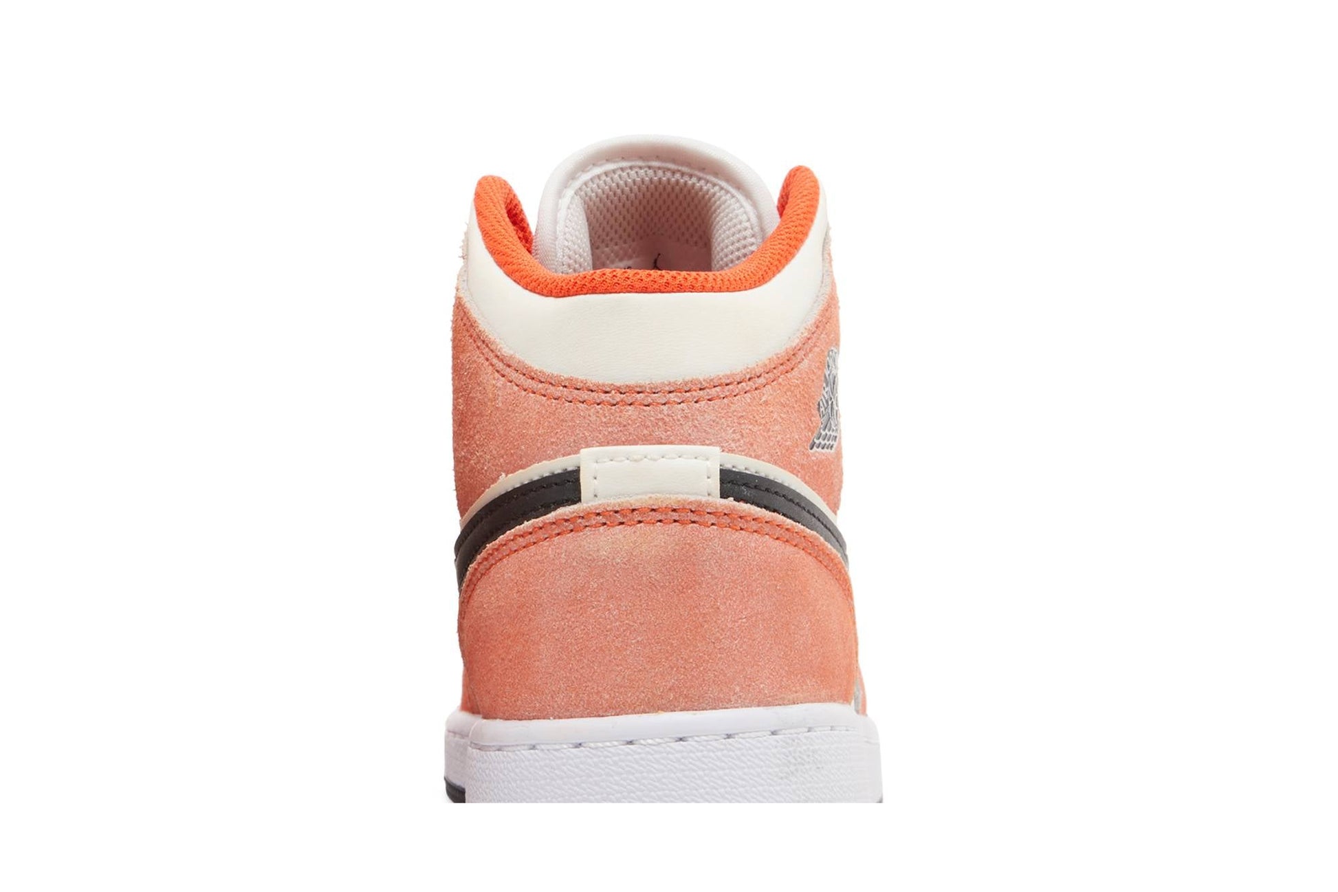 ( Grade School ) Air Jordan 1 Mid Orange Suede DV1336-800