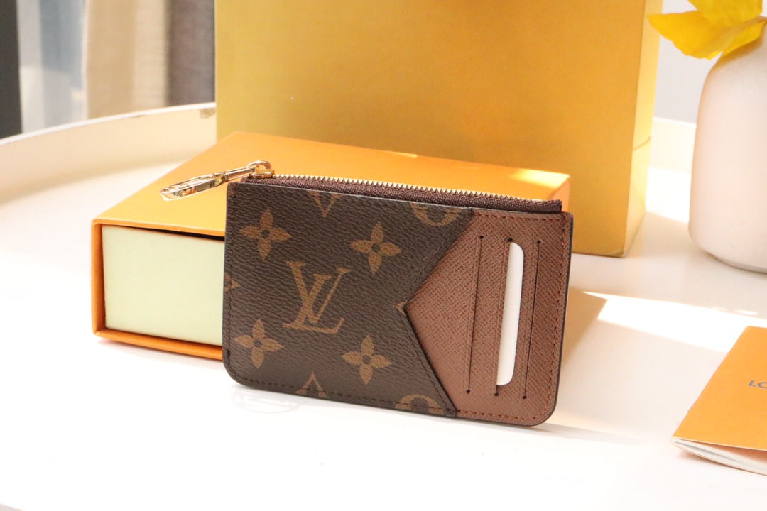 Louis Vuitton Monogram Card Holder with Gift Box and Bag