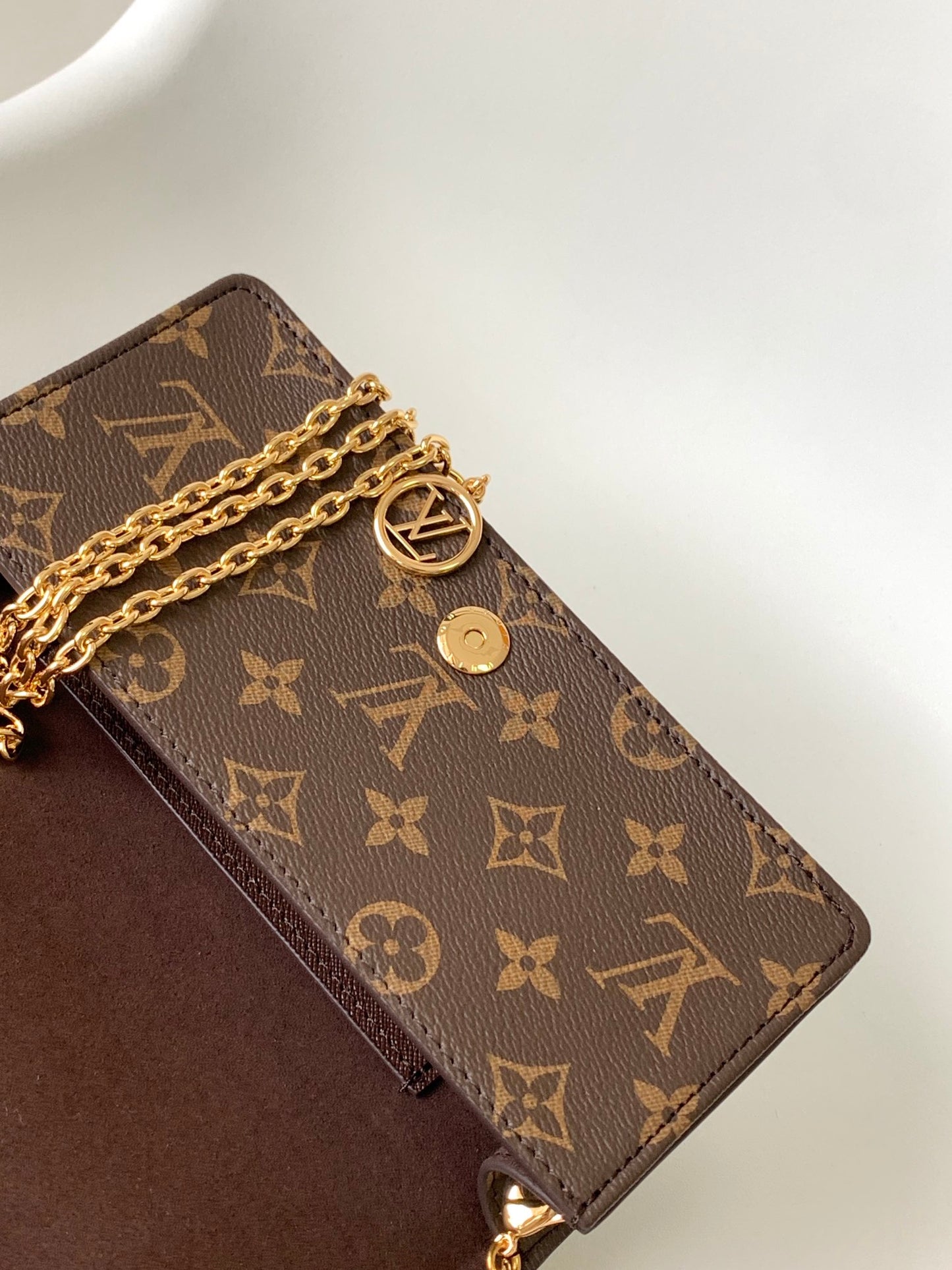 Louis Vuitton Monogram Favorite PM Bag with Gold Chain Strap