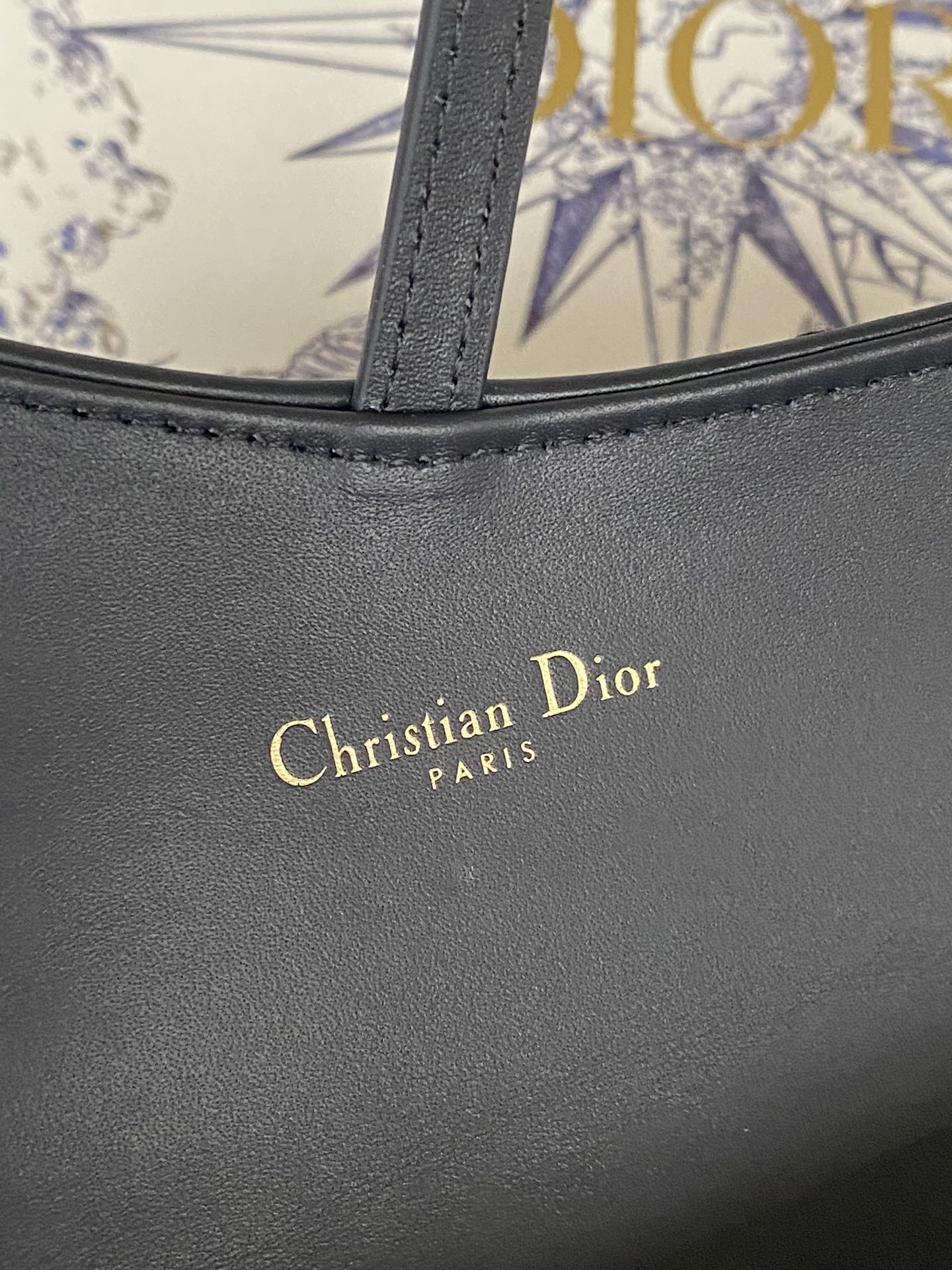 Dior Vintage Monogram Jacquard Chain Shoulder Bag and Pouch Set