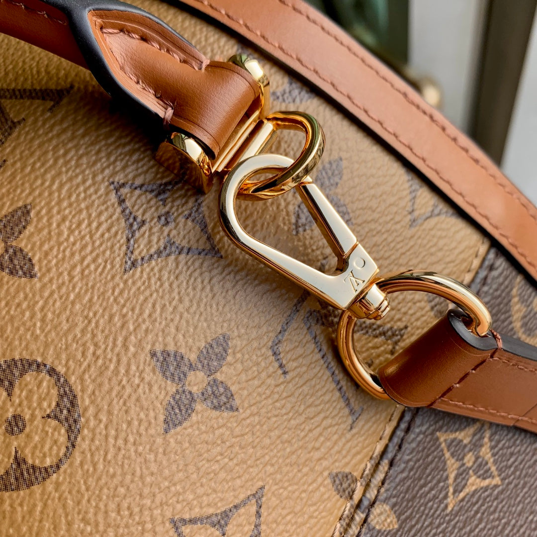 Louis Vuitton Dauphine MM Monogram &amp; Monogram Reverse Canvas Bag