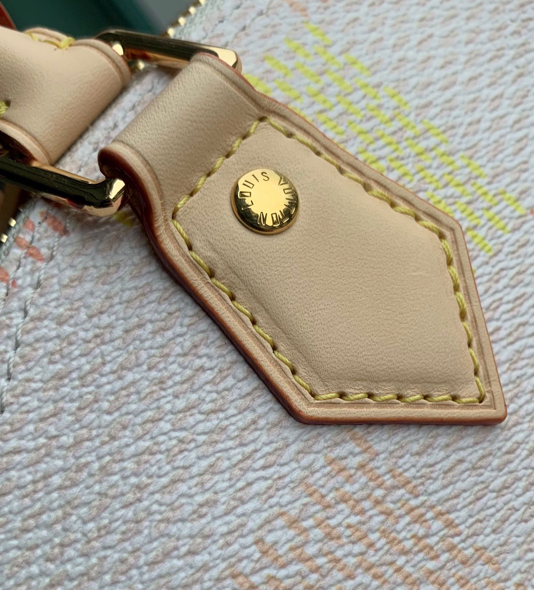 Louis Vuitton Alma BB Damierlicious Pastel Damier Azur Canvas Handbag