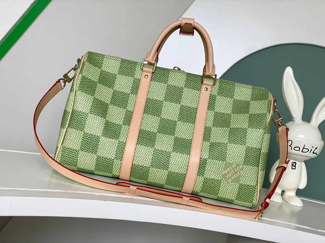 Louis Vuitton Pharrell Williams Speedy P9 Bandoulière 40 Damier Pop Green