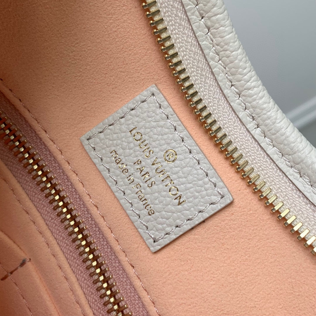 Louis Vuitton Monogram Small Shoulder Bag in White and Light Pink